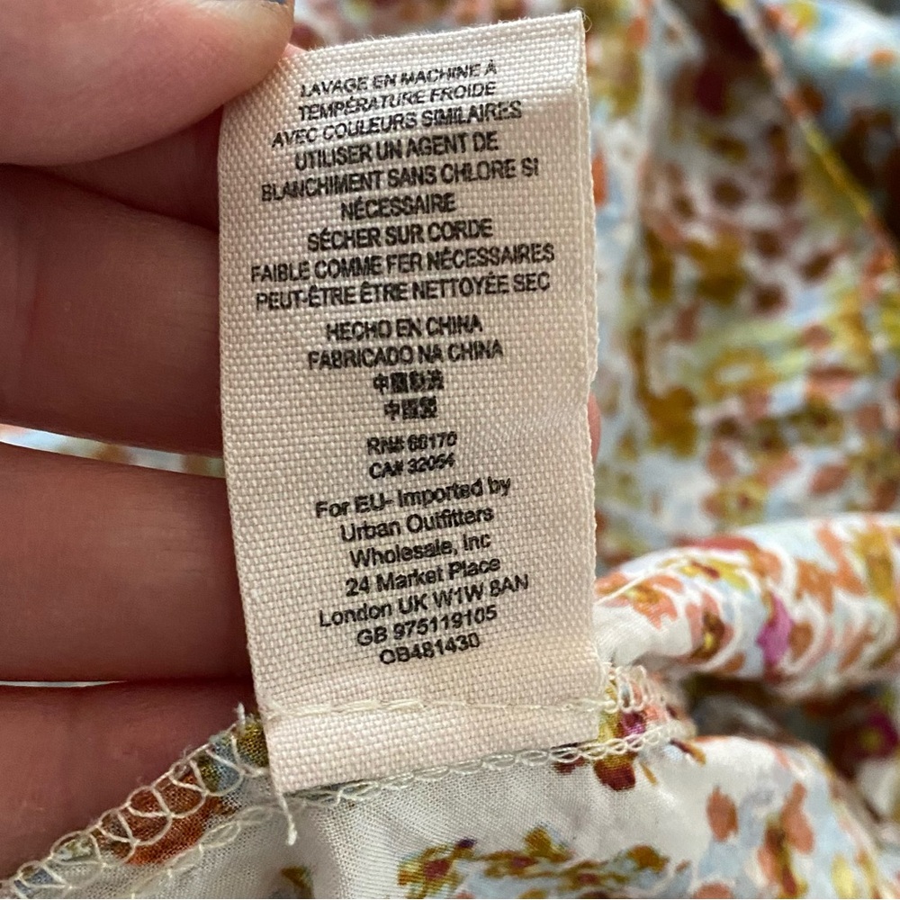 Free People Valerie Multicolor Floral Boho Maxi Dress Small - Picture 16 of 16